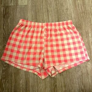 White and pink shorts